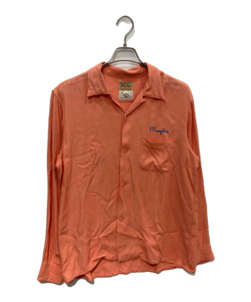 STYLE EYES（スタイルアイズ）STYLE EYES (スタイルアイズ) Mookie RAYON OPEN SHIRT ピンク サイズ:Lの古着・服飾アイテム