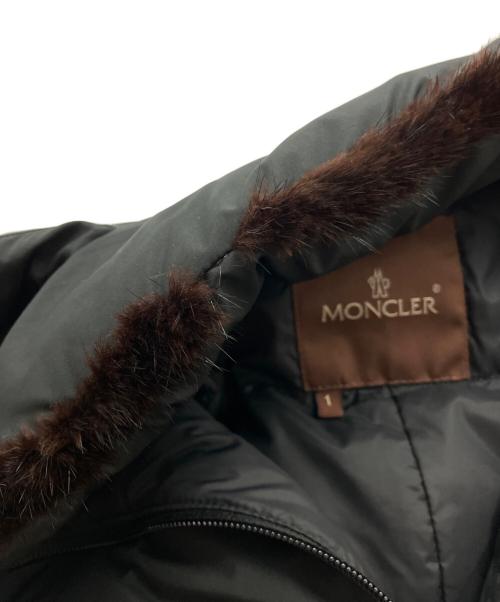 MONCLER（モンクレール）MONCLER (モンクレール) ダウンジャケット　茶タグ ブラック サイズ:1の古着・服飾アイテム