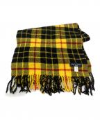 COMME des GARCONS HOMMEコムデギャルソン オム）の古着「タータンチェック柄マフラー　」｜イエロー