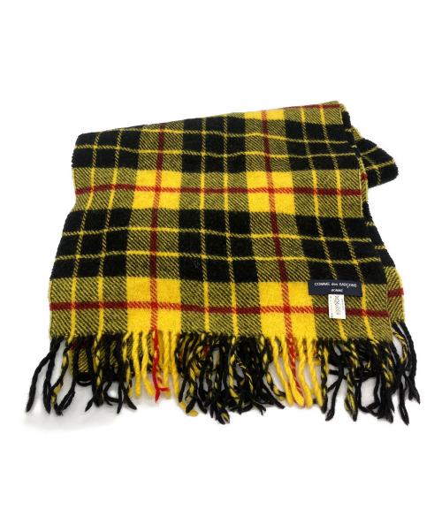 COMME des GARCONS HOMME（コムデギャルソン オム）COMME des GARCONS HOMME (コムデギャルソン オム) タータンチェック柄マフラー　 イエロー サイズ:-の古着・服飾アイテム