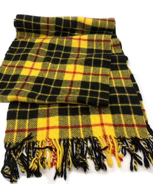 COMME des GARCONS HOMME（コムデギャルソン オム）COMME des GARCONS HOMME (コムデギャルソン オム) タータンチェック柄マフラー　 イエロー サイズ:-の古着・服飾アイテム