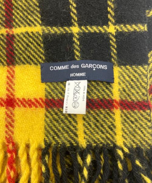 COMME des GARCONS HOMME（コムデギャルソン オム）COMME des GARCONS HOMME (コムデギャルソン オム) タータンチェック柄マフラー　 イエロー サイズ:-の古着・服飾アイテム