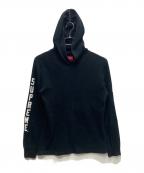 SUPREMEシュプリーム）の古着「Hooded Waffle Thermal  15FW」｜ブラック