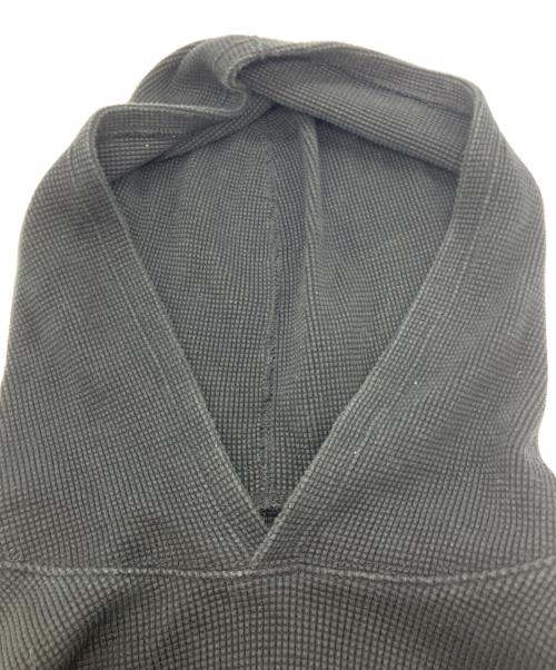 SUPREME（シュプリーム）Supreme (シュプリーム) Hooded Waffle Thermal  15FW ブラック サイズ:Sの古着・服飾アイテム