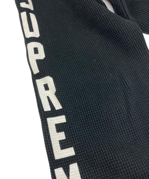 SUPREME（シュプリーム）Supreme (シュプリーム) Hooded Waffle Thermal  15FW ブラック サイズ:Sの古着・服飾アイテム