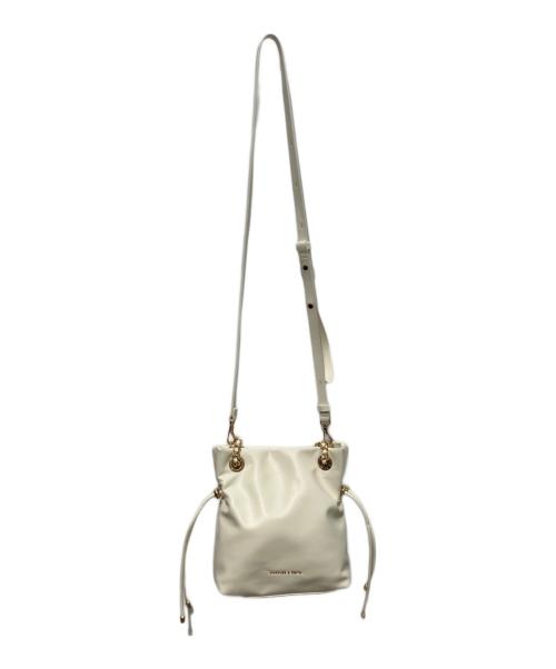 CHARLES & KEITH（チャールズアンドキース）CHARLES & KEITH (チャールズアンドキース) Arya アリア ブレイドストラップ ダブルハンドルクロスボディバッグ ホワイト サイズ:-の古着・服飾アイテム