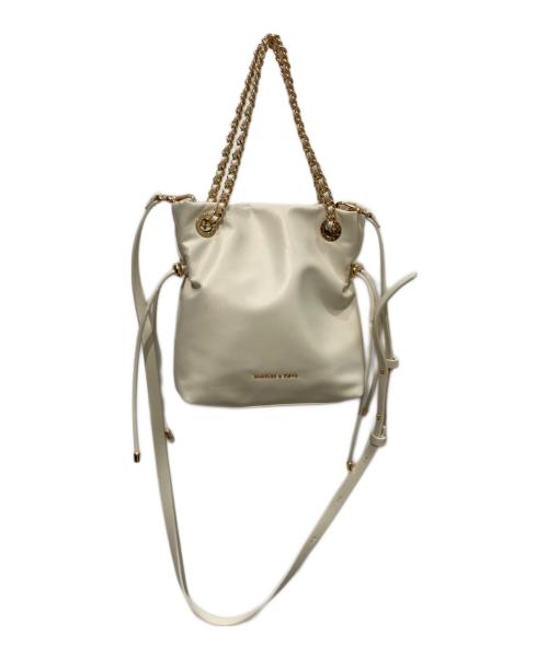 CHARLES & KEITH（チャールズアンドキース）CHARLES & KEITH (チャールズアンドキース) Arya アリア ブレイドストラップ ダブルハンドルクロスボディバッグ ホワイト サイズ:-の古着・服飾アイテム