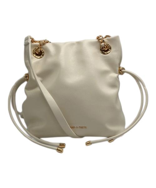 CHARLES & KEITH（チャールズアンドキース）CHARLES & KEITH (チャールズアンドキース) Arya アリア ブレイドストラップ ダブルハンドルクロスボディバッグ ホワイト サイズ:-の古着・服飾アイテム