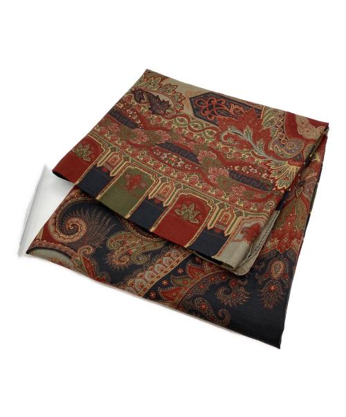 ETRO（エトロ）ETRO (エトロ) 大判ストール レッドの古着・服飾アイテム