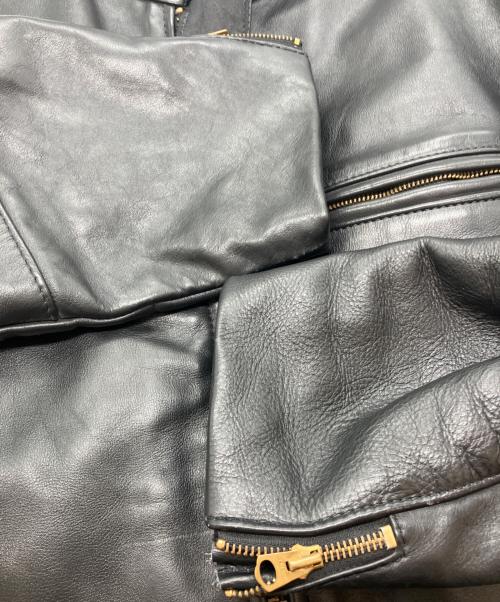 VANSON（バンソン）VANSON (バンソン) Single rider jacket TYPE B ブラック サイズ:40の古着・服飾アイテム