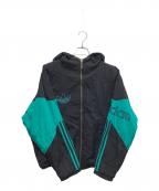 adidasアディダス）の古着「90sナイロンジャケット　銀タグ」｜ブラック