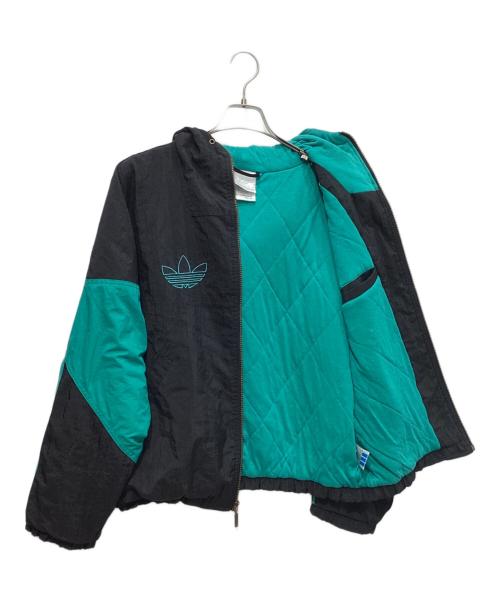 adidas（アディダス）adidas (アディダス) 90sナイロンジャケット　銀タグ ブラック サイズ:Mの古着・服飾アイテム