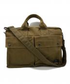 PORTERポーター）の古着「SMOKY  2WAY BRIEFCASE」｜カーキ