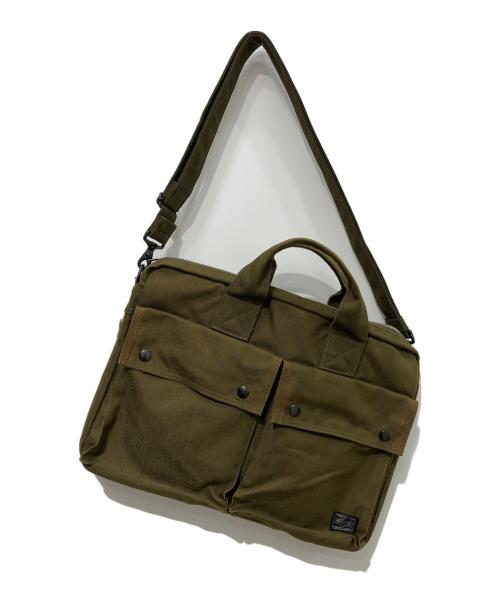 PORTER（ポーター）PORTER (ポーター) SMOKY  2WAY BRIEFCASE カーキ サイズ:-の古着・服飾アイテム
