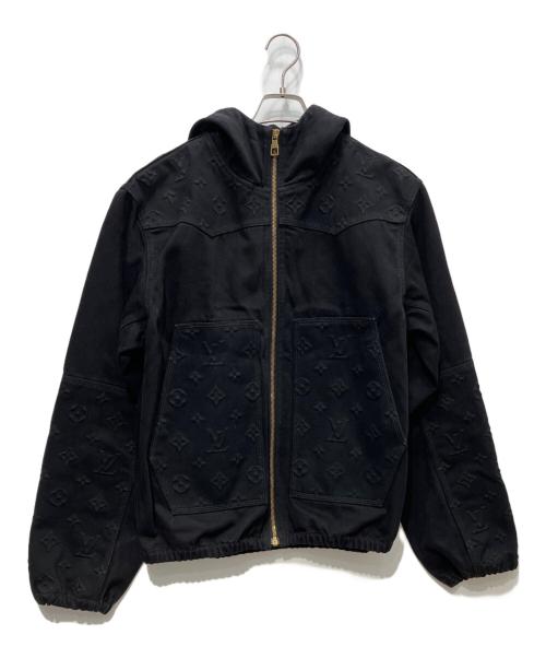 LOUIS VUITTON（ルイ ヴィトン）LOUIS VUITTON (ルイ ヴィトン) モノグラムジップアップワークジャケット ブラック サイズ:48の古着・服飾アイテム
