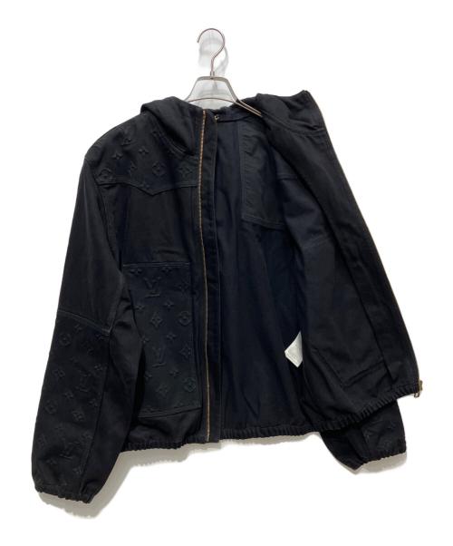 LOUIS VUITTON（ルイ ヴィトン）LOUIS VUITTON (ルイ ヴィトン) モノグラムジップアップワークジャケット ブラック サイズ:48の古着・服飾アイテム