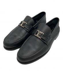 LOUIS VUITTON（ルイ ヴィトン）の古着「メジャーラインローファー」｜ブラック