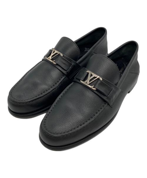 LOUIS VUITTON（ルイ ヴィトン）LOUIS VUITTON (ルイ ヴィトン) メジャーラインローファー ブラック サイズ:6の古着・服飾アイテム