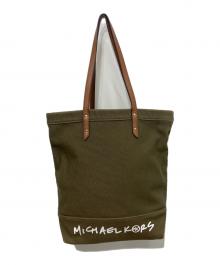 MICHAEL KORS（マイケルコース）の古着「THE MICHAEL BAG MD NS TOTE」｜グリーン
