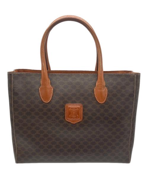 CELINE（セリーヌ）CELINE (セリーヌ) マカダム ハンドバッグ ブラウンの古着・服飾アイテム