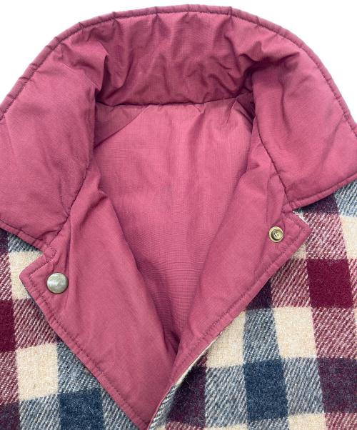 WOOLRICH（ウールリッチ）WOOLRICH (ウールリッチ) リバーシブルベスト レッド×ベージュ サイズ:Ｍの古着・服飾アイテム