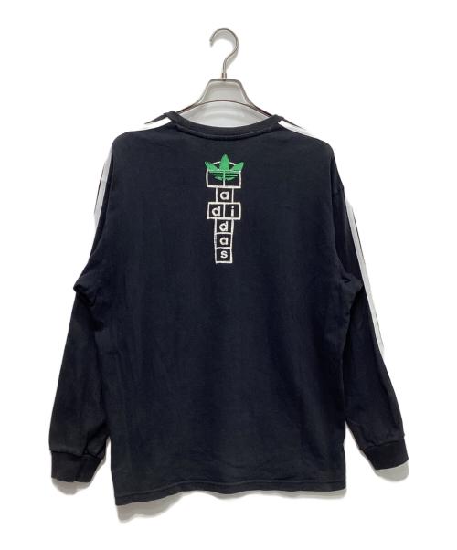 adidas（アディダス）adidas (アディダス) KORN (コーン) Long Sleeve T-shirt ブラック サイズ:Mの古着・服飾アイテム
