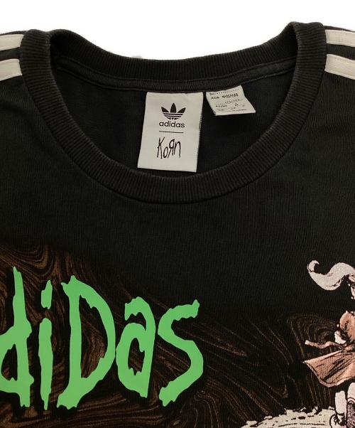 adidas（アディダス）adidas (アディダス) KORN (コーン) Long Sleeve T-shirt ブラック サイズ:Mの古着・服飾アイテム