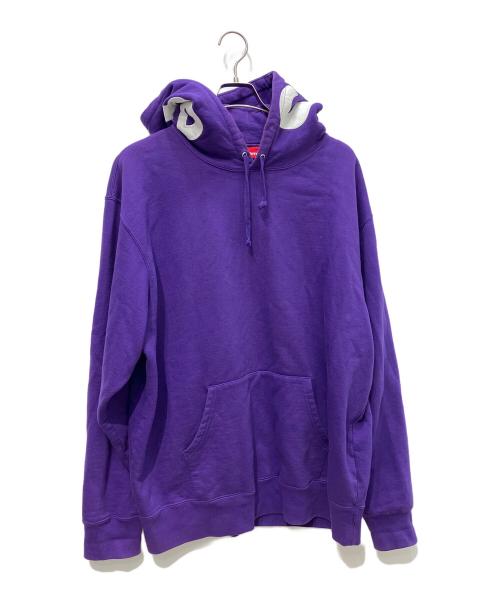 SUPREME（シュプリーム）SUPREME (シュプリーム) 21AW Contrast Hooded Sweatshirt パープル サイズ:XLの古着・服飾アイテム