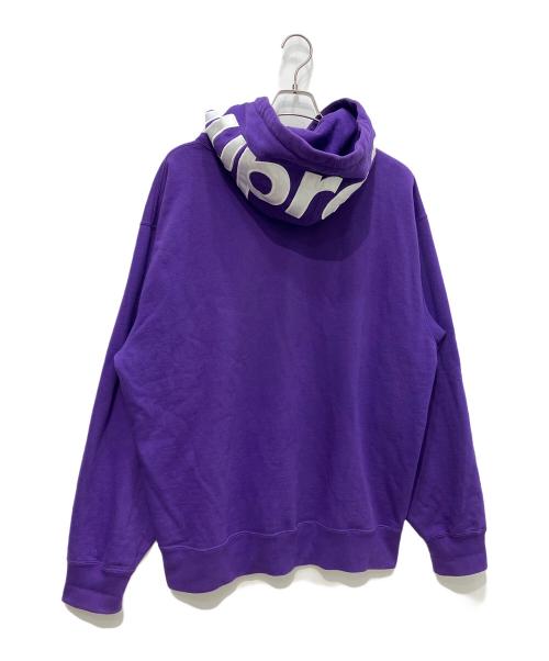 SUPREME（シュプリーム）SUPREME (シュプリーム) 21AW Contrast Hooded Sweatshirt パープル サイズ:XLの古着・服飾アイテム