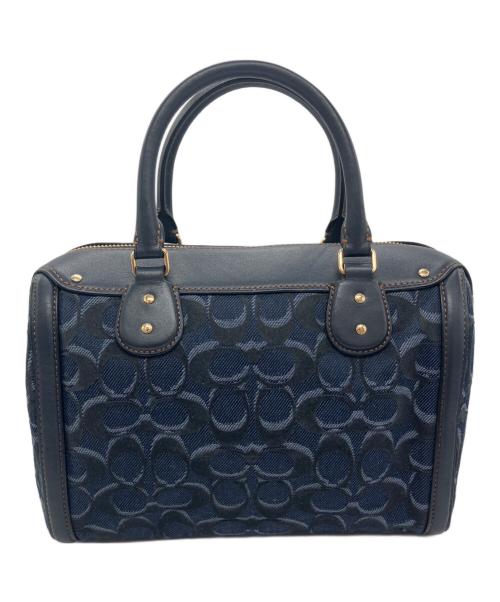 COACH（コーチ）COACH (コーチ) シグネチャーミニボストンバッグ ネイビー サイズ:-の古着・服飾アイテム