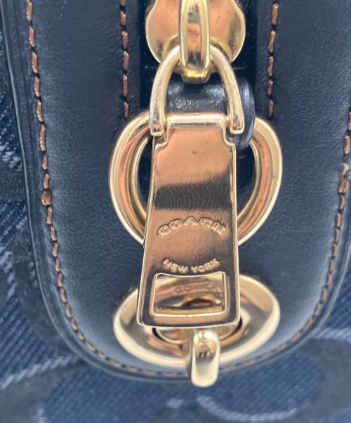 COACH（コーチ）COACH (コーチ) シグネチャーミニボストンバッグ ネイビー サイズ:-の古着・服飾アイテム