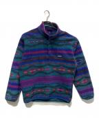 Patagoniaパタゴニア）の古着「90sサカジャウィア柄 シンチラスナップT　93年　雪なしタグ」｜マルチカラー