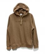 BURBERRYバーバリー）の古着「LOGOPRINTCOTTONHOODIE」｜ベージュ