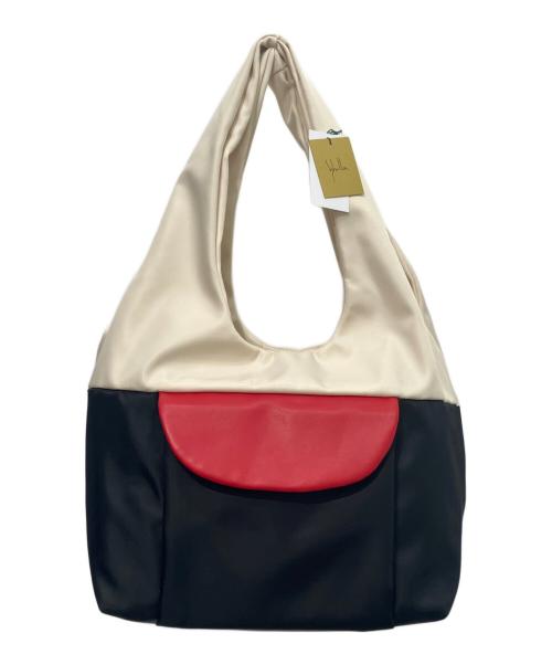 Sybilla（シビラ）Sybilla (シビラ) バイカラートートバッグ ベージュ×ブラック サイズ:-の古着・服飾アイテム