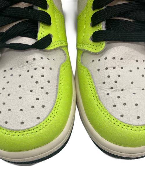 NIKE（ナイキ）NIKE (ナイキ) AIR JORDAN 1 RETRO HIGH OG volt ホワイト×グリーン サイズ:28cmの古着・服飾アイテム