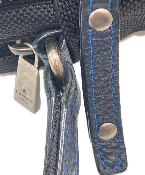 LANVIN en Bleu（ランバンオンブルー）LANVIN en Bleu (ランバンオンブルー) ホライゾン ミニショルダーバッグ ネイビー×ブラックの古着・服飾アイテム