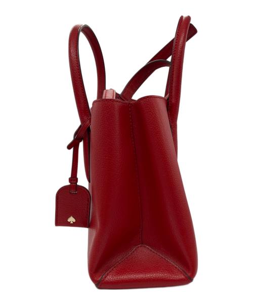 Kate Spade（ケイトスペード）Kate Spade (ケイトスペード) エヴァ スモール サッチェル レッドの古着・服飾アイテム
