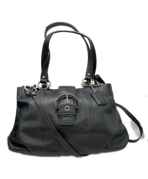 COACH（コーチ）COACH (コーチ) 2WAYショルダーバッグ ブラックの古着・服飾アイテム