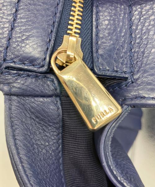 FURLA（フルラ）FURLA (フルラ) カレッジトートバッグ ブルー サイズ:-の古着・服飾アイテム