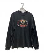 KITH×BATMANキス×バットマン）の古着「ロングスリーブカットソー」｜ブラック