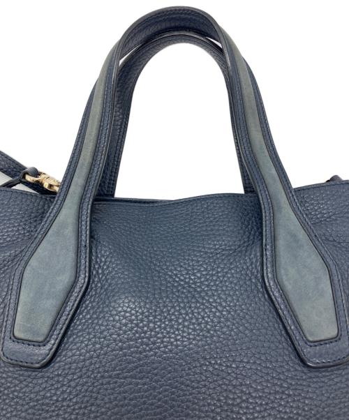 TOD'S（トッズ）TOD'S (トッズ) 2WAYレザーバッグ ネイビー×グレー サイズ:-の古着・服飾アイテム
