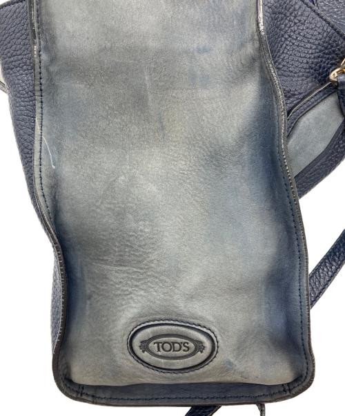 TOD'S（トッズ）TOD'S (トッズ) 2WAYレザーバッグ ネイビー×グレー サイズ:-の古着・服飾アイテム