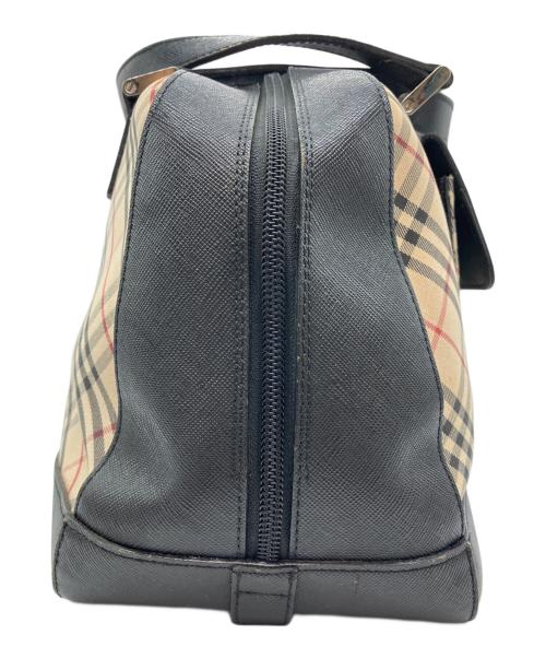 BURBERRY（バーバリー）BURBERRY (バーバリー) ノバチェックミニボストンバッグ ベージュ×ブラックの古着・服飾アイテム
