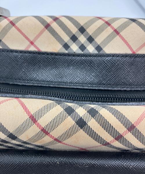 BURBERRY（バーバリー）BURBERRY (バーバリー) ノバチェックミニボストンバッグ ベージュ×ブラックの古着・服飾アイテム