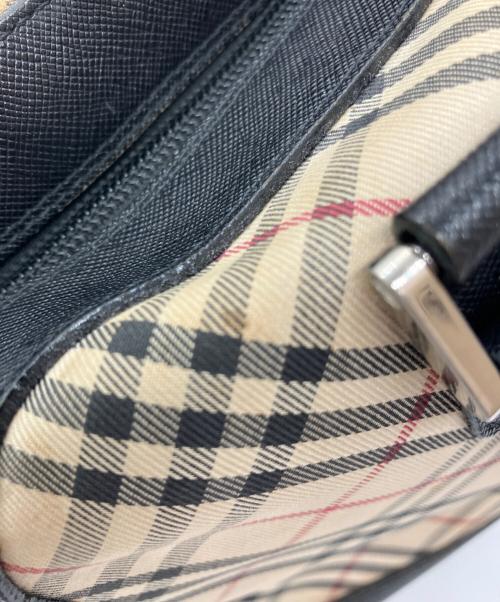 BURBERRY（バーバリー）BURBERRY (バーバリー) ノバチェックミニボストンバッグ ベージュ×ブラックの古着・服飾アイテム