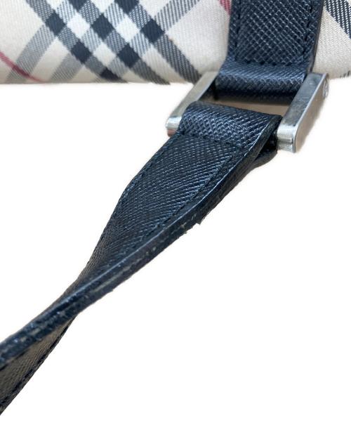 BURBERRY（バーバリー）BURBERRY (バーバリー) ノバチェックミニボストンバッグ ベージュ×ブラックの古着・服飾アイテム