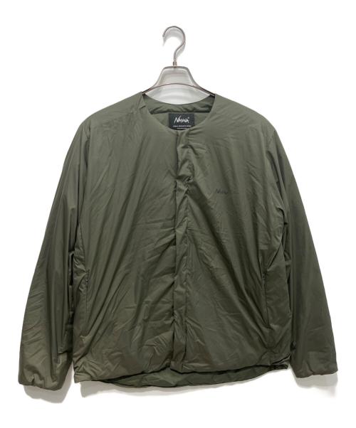 NANGA（ナンガ）NANGA (ナンガ) URBAN RESEARCH DOORS (アーバンリサーチドアーズ) 別注インナーダウン グリーン サイズ:Lの古着・服飾アイテム