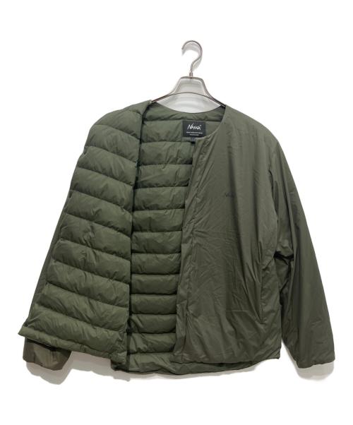 NANGA（ナンガ）NANGA (ナンガ) URBAN RESEARCH DOORS (アーバンリサーチドアーズ) 別注インナーダウン グリーン サイズ:Lの古着・服飾アイテム