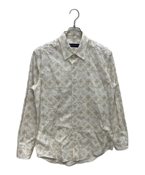 LOUIS VUITTON（ルイ ヴィトン）LOUIS VUITTON (ルイ ヴィトン) Monogram Sand L/S Shirt ホワイト サイズ:Sの古着・服飾アイテム