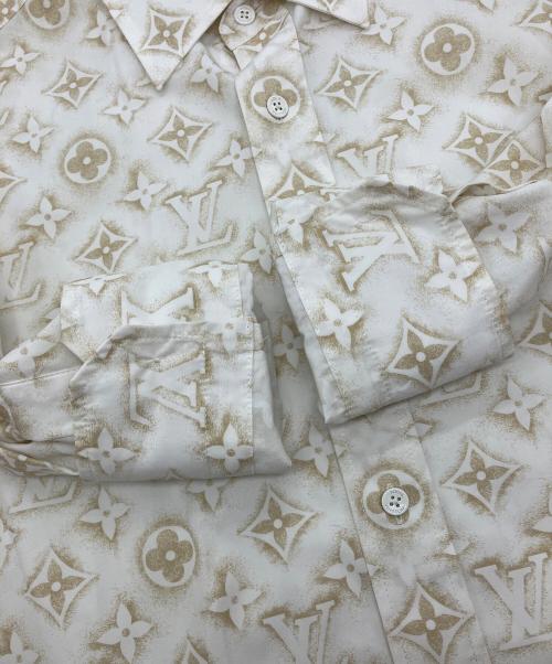 LOUIS VUITTON（ルイ ヴィトン）LOUIS VUITTON (ルイ ヴィトン) Monogram Sand L/S Shirt ホワイト サイズ:Sの古着・服飾アイテム